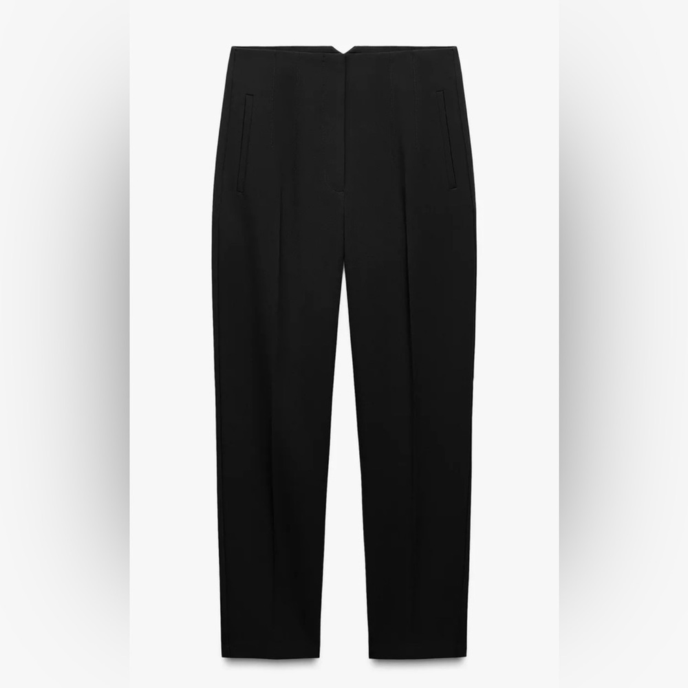 Zara high waisted pants black